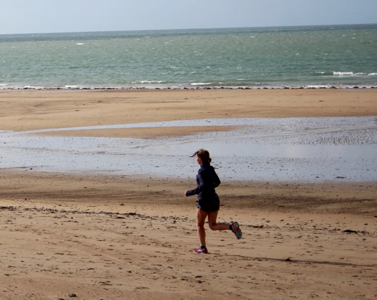 running sur la plage